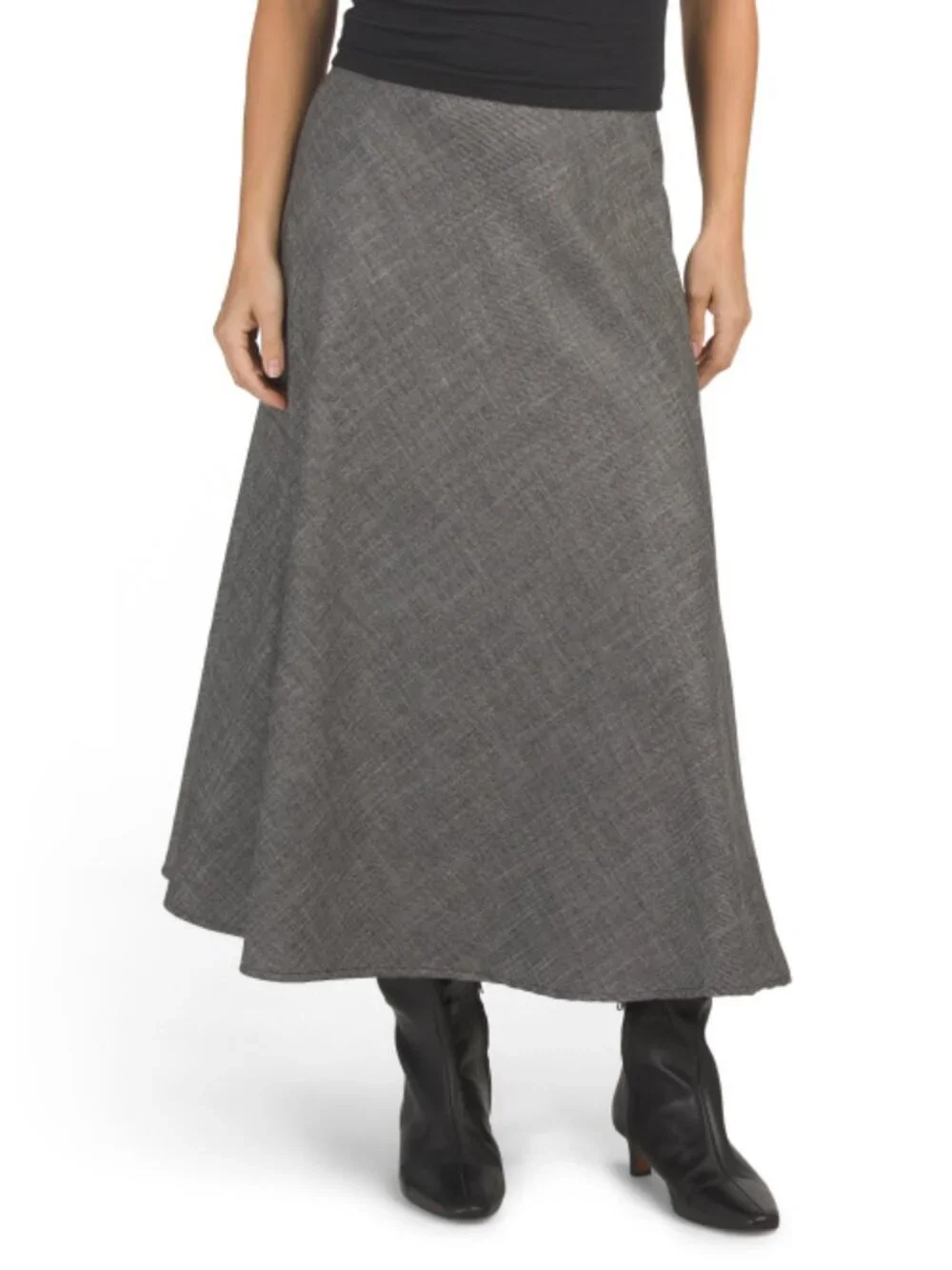 RACHEL ZOE Long Brushed Skirt